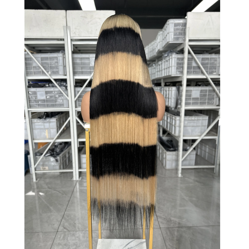 30inch Zebra Color HD Lace 5x5 Lace Closure Wig Straight Color Wigs