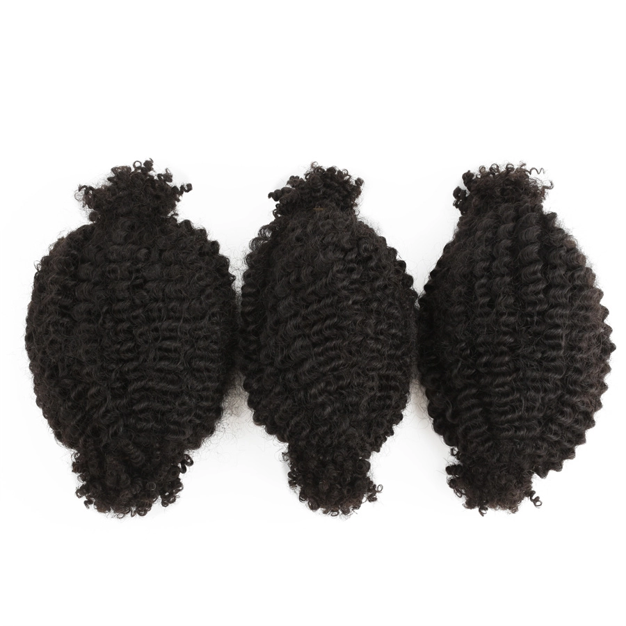 14inch Natural Color Water Wave Hair Bulk Virgin Hair